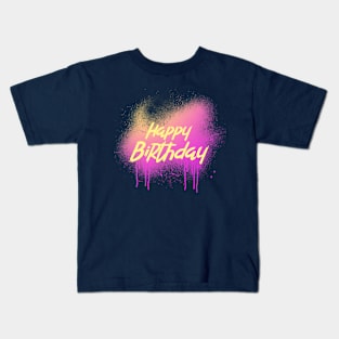Happy Birthday Artistic Kids T-Shirt